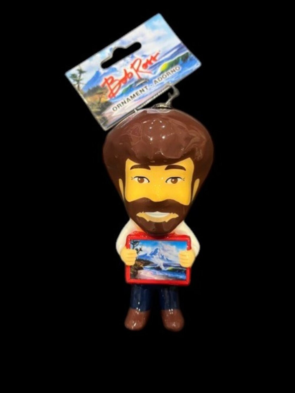 Bob Rossโ Ornament Bob Ross Holding Painting Christmas Tree Decoration